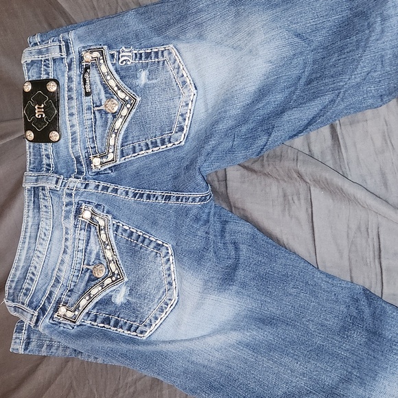 Miss Me Bling Jeans Bejeweled Embroidered - Picture 5 of 8